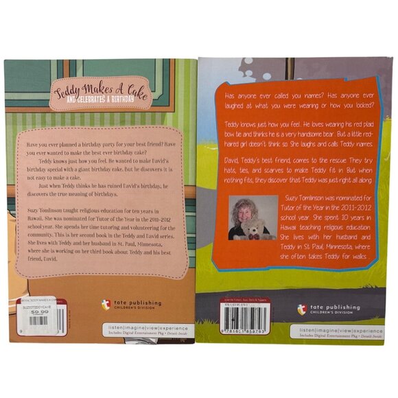 Teddy Meets A Bully & Finds A Friend Suzy Tomlinson Signed SC Lot of 8 Teacher - Picture 10 of 16